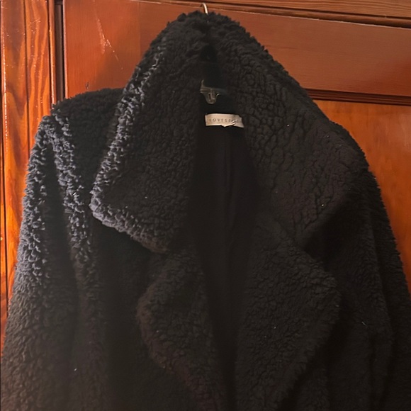 Lovestitch Black Teddy Coat - Picture 3 of 9